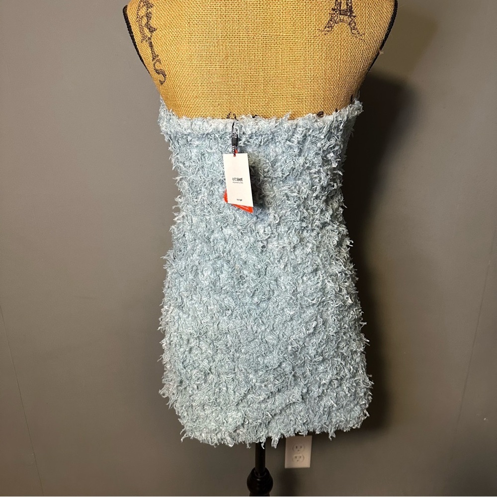 **NWT** Extro & Vert Faux Feather Mini Dress - Picture 8 of 15